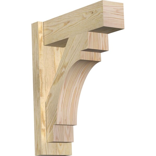 Ekena Millwork Merced Block Rough Sawn Outlooker, Douglas Fir, 6"W x 18"D x 22"H OUT06X18X22MRC05RDF - main